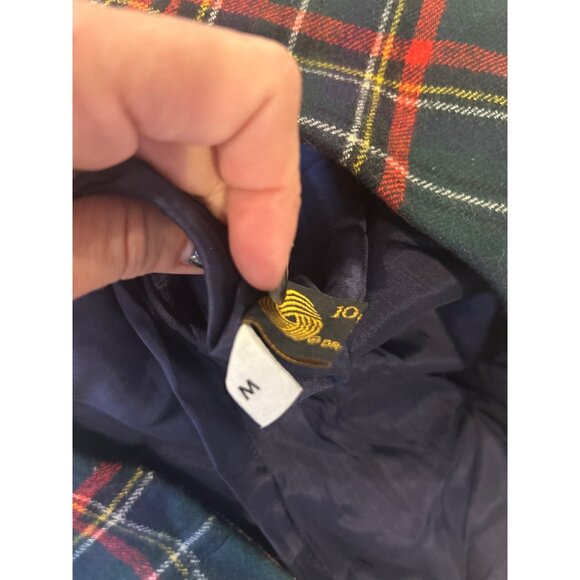 Vintage Women's M Wool Plaid Ugly Christmas Vest Bear Bow Retro - Picture 10 of 11